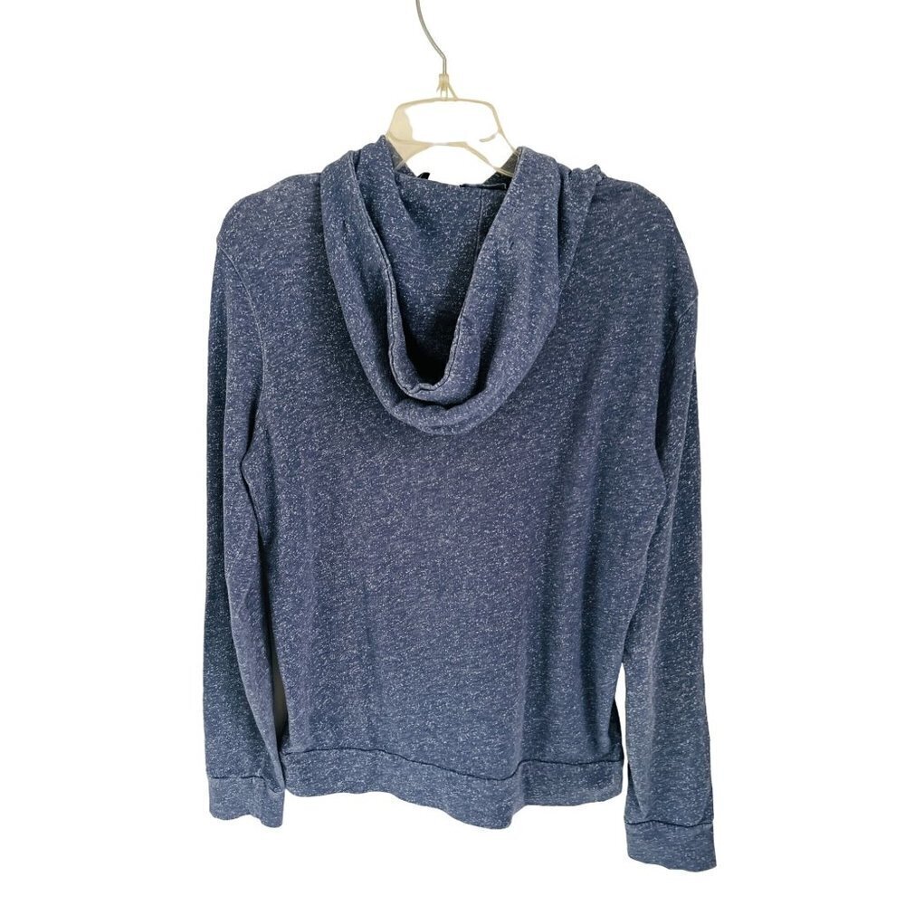 Vince Small Hooded Sweatshirt Heather Blue Cotton